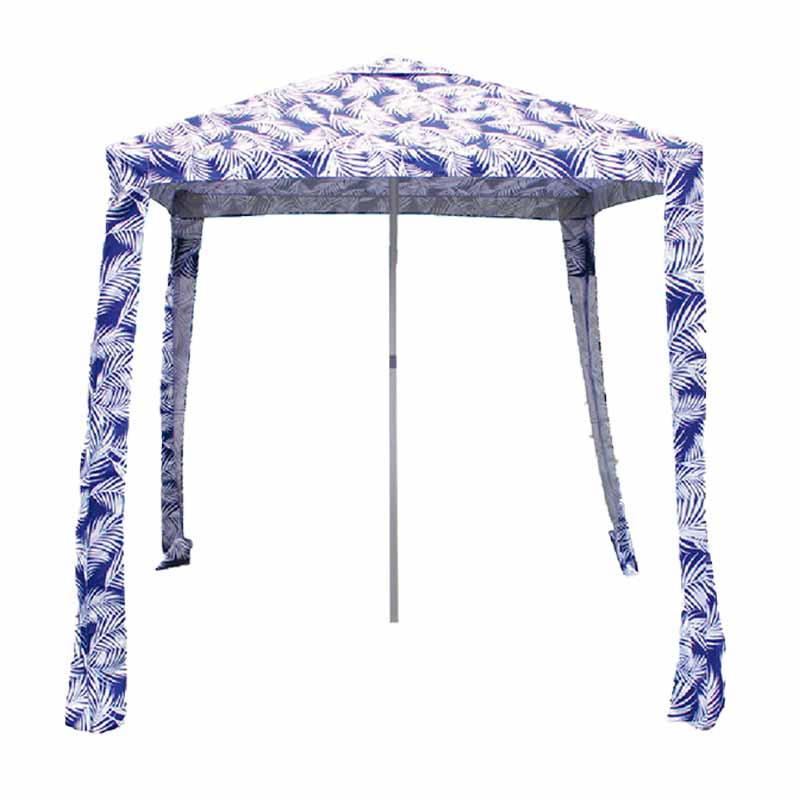 Palmiye yaprağı desen çelik çerçeve çardak parasol bu1954