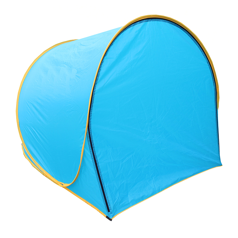 180T Naylon, 105T Polyester UV50+ Çift pop-up plaj çadırı TN1902-2, kendi kendine dokuma kumaş el çantası