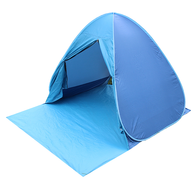 180T Polyester Çift Açık Otomatik Pop-Up Su Geçirmez, Rüzgar Geçirmez ve UV geçirmez taşınabilir çadır TN1911-1