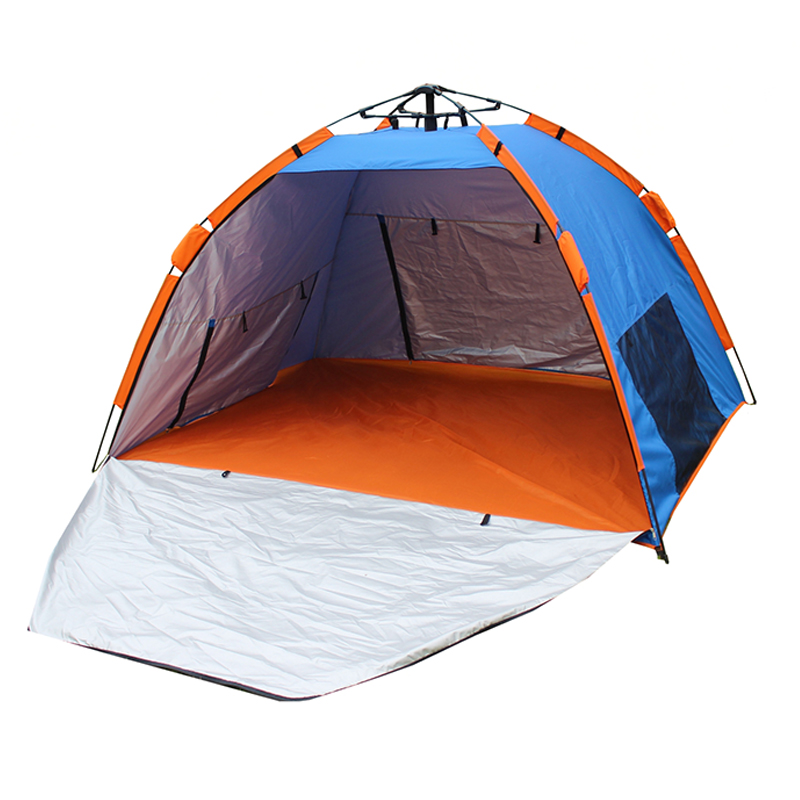 180T Polyester UV50+ Hızlı Açılış Çift su geçirmez ve UV geçirmez plaj kamp çadırı TN1916